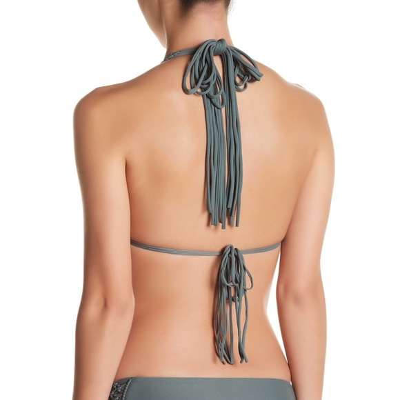 🌸 NWT MIKOH Kula Woven Triangle Bikini Top 🌸 - Picture 3 of 6